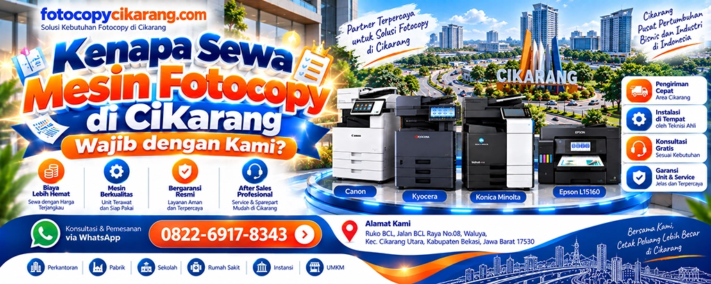Kenapa Sewa Mesin Fotocopy di Cikarang Wajib dengan Kami